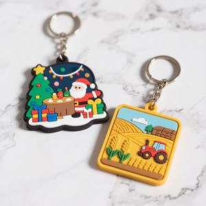พวงกุญแจยางพีวีซีแบบนิ่ม 2 มิติ ออกแบบเองได้ ขายส่ง พวงกุญแจการ์ตูนน่ารัก พร้อมคาราไบเนอร์ ของขวัญส่งเสริมการขาย - Product Image 5