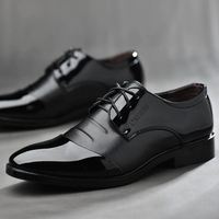 Chaussures en cuir pour hommes, chaussures habillées pointues, haut de gamme, grande taille, résistantes à l'usure, polyvalentes, respirantes, chaussures décontractées à lacets, course lente