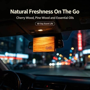 Penyegar Udara Mobil Mewah Grosir, Klip Aromaterapi Kayu, Logo Custom, Penyegar Udara Sun Visor, Diffuser Aroma Alami, Evaporasi Tahan Lama, Lucu - Product Image 4