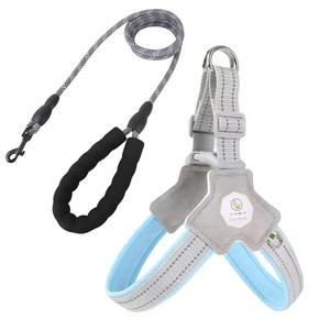 ハーネスセット犬の鎖反射ハーネス襟キャリアベストタイプストラップ耐久性と快適使用 - Product Image 5