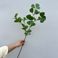 Feuilles de banian artificielles en soie PPS de haute qualité, branche de verdure, feuilles de banian pour décoration de mariage, fête, maison, table