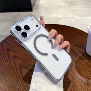 เคสโทรศัพท์ใสแบบแม่เหล็ก ปี 2025 สำหรับ iPhone 17 13 Pro Max 14 15 16 Plus พร้อมฟิล์มกระจกเลนส์กันกระแทก ป้องกันการตกกระแทก - Product Image 6