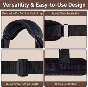 <span class=keywords><strong>Accessori</strong></span> BDSM per Adulti all'Ingrosso, Restrizioni Regolabili per Gambe e Caviglie dal Collo alle Cosce, Adatti per Coppie SM - Product Image 6