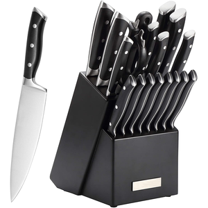 <span class=keywords><strong>Juego</strong></span> <span class=keywords><strong>de</strong></span> <span class=keywords><strong>cuchillos</strong></span> <span class=keywords><strong>de</strong></span> cocina <span class=keywords><strong>de</strong></span> acero al carbono, 19 piezas, japonés Premium, alemán, con mango <span class=keywords><strong>de</strong></span> bloque - Product Image 1