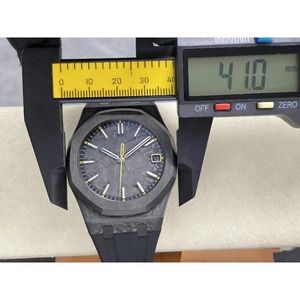 Reloj Mecánico de Súper Calidad, 41 mm, Movimiento de Fábrica 4302, Reloj de Carbono con Manecillas Amarillas - Product Image 3