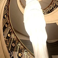 Nouvelle rampe d'escalier de villa de style chinois, garde-corps d'escalier de style maison individuelle, clôture sculptée en cuivre, fixation au sol