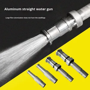<span class=keywords><strong>Pistolet</strong></span> à eau de jardinage agricole de haute qualité, avec buse réglable, connecteur en alliage d'aluminium, haute pression, pulvérisation DC, noir - Product Image 4