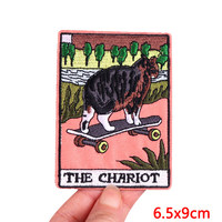 Fer sur patchs pour vêtements Tarot broderie Patch Applique bricolage pour veste gros repassage autocollants