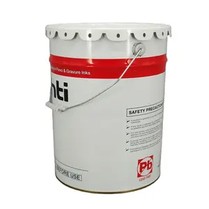 5 gallon/ 20L empty chemical tin can metal pail for asphalt paint oil lubricant oil used