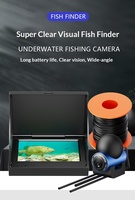 Détecteur de poissons sous-marin portable avec écran, 5000 mAh, étanche IP67, écran HD de 4,3 pouces, portée de détection de 0,6 m à 50 m, batterie de 6 à 8 heures