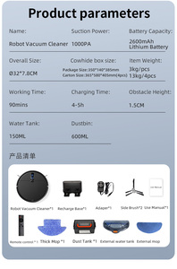 Geerlepol - Robot Aspirador Inteligente de Última Generación, Robot de Limpieza Húmeda y Seca con Control por Aplicación, Electrodoméstico de Limpieza Aleatoria - Product Image 5
