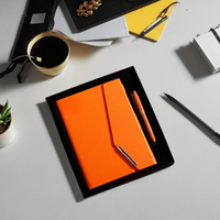 Agenda A5 avec logo personnalisé personnalisable Cahier de notes en cuir PU à couverture rigide avec boîte cadeau