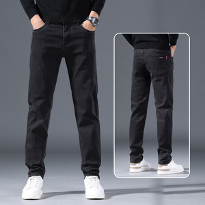 <span class=keywords><strong>Jeans</strong></span> Balloon da <span class=keywords><strong>Uomo</strong></span> con Logo Personalizzato, Lavaggio Scuro, Cuciture Curve, Gamba Larga Oversize, con Cuciture a Contrasto, Stile Streetwear - Product Image 6