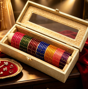 Caja de Exhibición de Lujo para Brazaletes, Diseño con Tapa Abatible, Rodillo Integrado para Brazaletes, Estuche de Almacenamiento de Joyas para Colección de Brazaletes y Adornos - Product Image 6