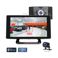 Autoradio multimédia portable sans fil CarPlay 5 pouces avec écran RGB, GPS, amplificateur, caméra de recul, enregistreur DVR 4K, caméra embarquée - Garantie 1 an