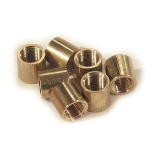 Écrou de raccordement rond en laiton sur mesure, à trou traversant, vis de connexion filetée, tige filetée M2 à M6, colonne ronde en <span class=keywords><strong>cuivre</strong></span> - Product Image 1