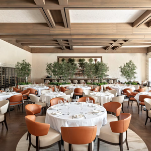 Set da pranzo moderno di lusso per hotel a 5 stelle e raffinati caffè con motivi quadrati sedie <span class=keywords><strong>in</strong></span> legno per decorazione d'interni - Product Image 3