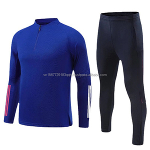 Traje de Entrenamiento de Fútbol con Cierre de Media Cremallera, Manga Larga, Transpirable, Estampado, para Otoño e Invierno, para Hombres y Niños, de Secado Rápido, para Correr y Hacer Ejercicio al Aire Libre - Product Image 6