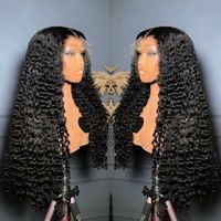 Perruque en cheveux humains bouclés vietnamiens de qualité supérieure, avec dentelle HD 13x6, perruque frontale en dentelle complète pour femmes noires