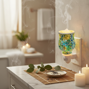 Diffuseur de cire en céramique mosaïque personnalisable, veilleuse murale à brancher, chauffe-bougie parfumée pour aromathérapie, achat en gros pour usage domestique - Product Image 1
