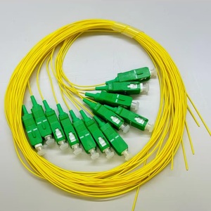 สายไฟเบอร์ออปติกแบบมีสี 1.5 ม. 12 คอร์ 9/125 ซิงเกิลโหมด SC/APC 12 ไฟเบอร์พิกเทล - Product Image 4