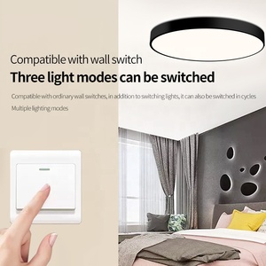 Lustre rond télécommandé par application moderne Lampe plafond Salon Chambre à coucher Maison Plafonniers LED de luxe - Product Image 4
