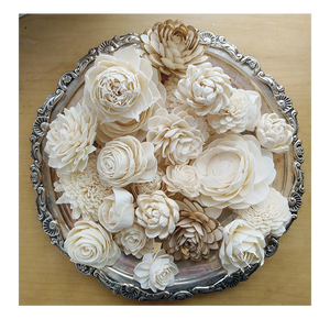 粉色花朵香水芦苇扩散器木质索拉木质花朵定制 - Product Image 4