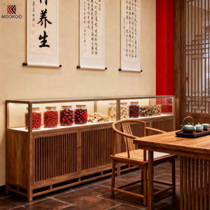 Vitrine d'exposition en métal haut de gamme pour herbes – Rangement haut de gamme pour matériaux médicinaux précieux pour magasin d'herbes de luxe - Product Image 3