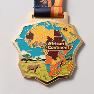 Medallas Personalizadas Conqueror Challenge Runners para 1er, 2do y 3er Lugar en Oro, Plata y Bronce, Diseño Antiguo Personalizado para Voleibol - Product Image 1