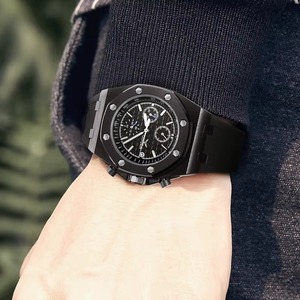 Relojes de Lujo para Hombre, Diseño Moderno, Plateados, Resistentes al Agua, de Cuarzo, para Buceo - Product Image 5