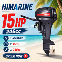 Moteur hors-bord HIMARINE 15HP à arbre court, modèle 6B4, moteur à essence marin, pour les utilisateurs des bateaux Yamaha 15HP 6B4.