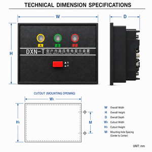 อุปกรณ์แสดงผลแรงดันสูง 3.6-24kV สำหรับสวิตช์เกียร์ ป้องกันห้าจุด <span class=keywords><strong>DXN</strong></span> - Product Image 5
