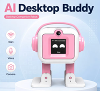 Robot de bureau EMO version IA ESP32-S3, robot interactif intelligent pour la conversation et la danse, reconnaissance d'image, chargement Type-C, développement DIY