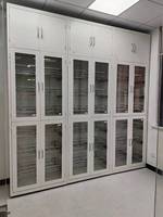 Estantería Metálica de Acero Inoxidable de 6 Niveles para Laboratorio, Armario de Almacenamiento de Utensilios y Cristalería para Análisis Químicos