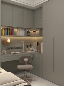 Armoire extensible grise au design moderne et minimaliste avec un grand espace de rangement, taille personnalisable pour une utilisation en milieu hospitalier et en atelier - Product Image 5