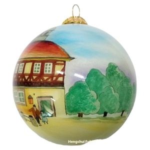 <span class=keywords><strong>Boule</strong></span> <span class=keywords><strong>de</strong></span> Noël en verre coloré peinte à la main, <span class=keywords><strong>dessin</strong></span> intérieur, ornements <span class=keywords><strong>de</strong></span> sapin <span class=keywords><strong>de</strong></span> Noël - Product Image 4