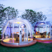 Dôme transparent écologique Starry Sky Bubble House, tente de glamping durable, pod éco-responsable, efficace en termes d'énergie pour les complexes hôteliers écologiques