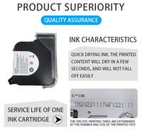 Imprimante jet d'encre électrique portable TIJ pour l'impression automatique de dates sur cartons en plastique pour petites entreprises