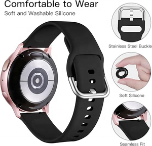 Bracelet de montre sport en silicone en gros pour Watch 4/5/6/S3/S2, boucle à pression, confortable et respirant, universel 22mm/20mm - Product Image 2