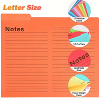 Carpeta de notas de colores vibrantes con encuadernación de hojas sueltas y bolsa con cremallera - Organiza con estilo - Carpeta para efectivo