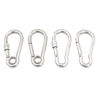 Pengait Pegas DIN5299C Pengikat Berkualitas Tinggi Logam Stainless Carabiner Baja Pengait Jepret Klip Pegas Seng Berlapis Pengait Jepret