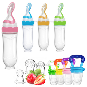 Cuillère d'alimentation pour nouveau-né, distributeur de nourriture à presser en silicone, sucette pour bébé, biberons pour bébé, cuillère d'alimentation solide, <span class=keywords><strong>biberon</strong></span> à presser - Product Image 5