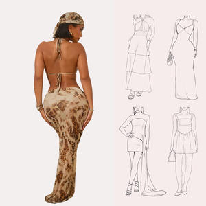 Traje de baño de 3 piezas para mujer con Vestido de <span class=keywords><strong>playa</strong></span> para cubrir Conjunto de Bikini retro Traje de baño de tres piezas con logotipo personalizado para cubrir Traje de baño - Product Image 3