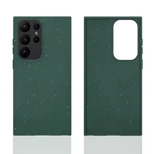 Eco Friendly Degradable Soft PBAT+PLA Cell Phone Back Cover Case For Samsung S23 S23 Ultra S23 Plus S22 Biodegradable Case