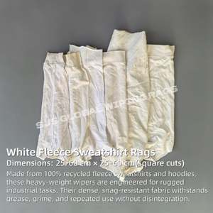 Trapos de Algodón Multiusos de 10 kg y 25 kg para Uso Industrial, Trapos de Limpieza 100% Algodón, Trapos de Felpa Blancos para Limpieza - Product Image 2