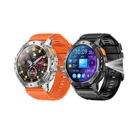 Excelente visibilidad K65 Reloj inteligente para exteriores Pantalla AMOLED Ip68 Impermeable Ritmo cardíaco SpO2 Seguimiento Fitness y monitoreo de salud