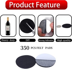 2024 neue Mode benutzer definierte Premium Anti-Scratch-Bodenbelag Schutzhülle Schicht Filz matte Möbel polster mit 50 Stoßstangen - Product Image 3