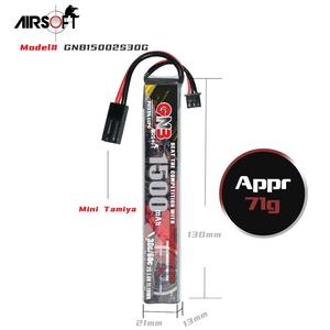 Batería RC GNB GAONENG 1500MAH 2S 7.4V 30C 60C con Conector Mini Tamiya - Product Image 3