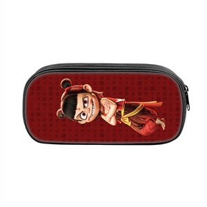 2025 Nezha's Magic Children's Sea Troubles Printed Pen <b>Bag</b> School Students Stationery Storage <b>Pencil</b> <b>Bag</b> A-1027 Made Guangdong - Product Image 2