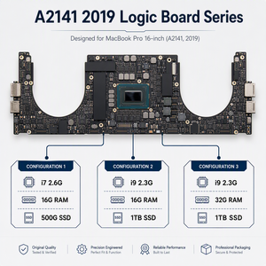 Placa Base Original para <span class=keywords><strong>MacBook</strong></span> <span class=keywords><strong>Pro</strong></span> 16" A2141 2019, Placa Madre con 16G/32G de RAM, 512GB/<span class=keywords><strong>1TB</strong></span> SSD, iCloud Limpio, Probada - Product Image 2